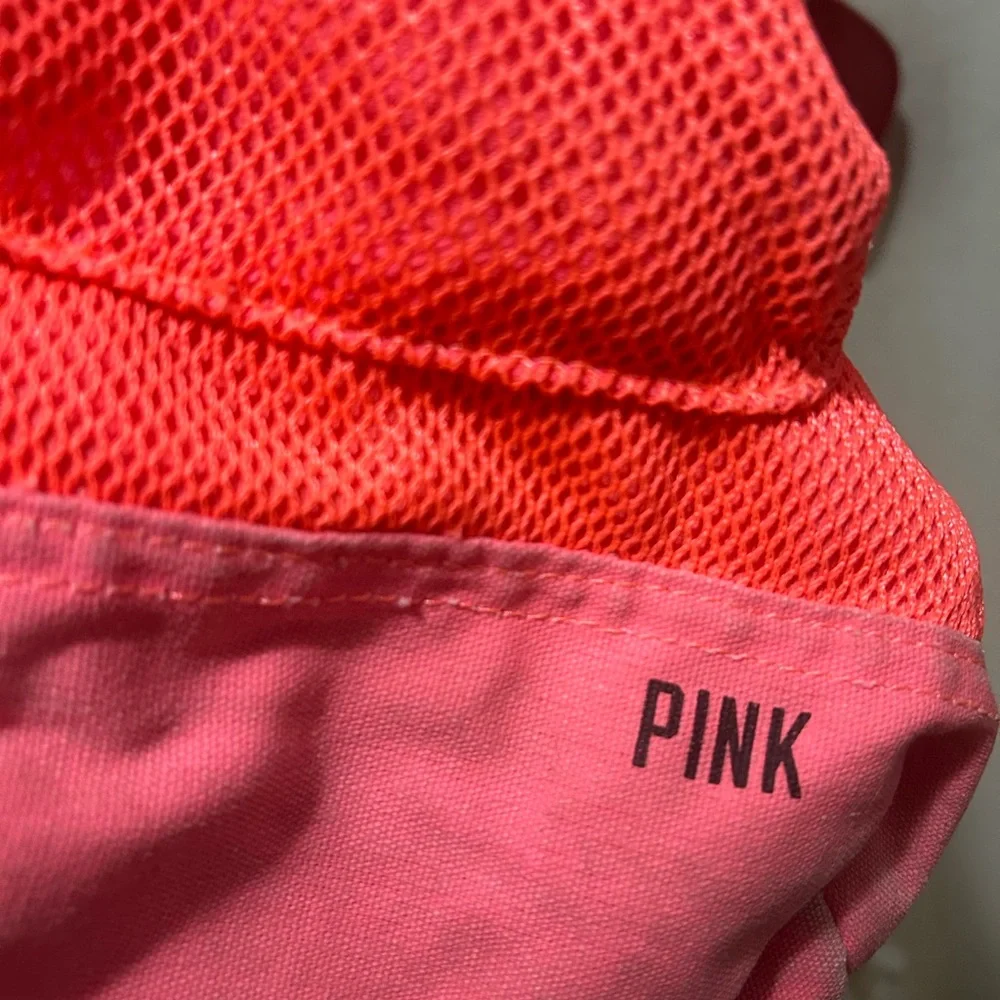 PINK By Victoria’s Secret Pink/Orange Mesh Book Bag with Zip Closure - Picture 6 of 13
